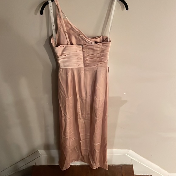 Azazie Eren Stretch Satin Dress, English Rose (A0) - Picture 6 of 6